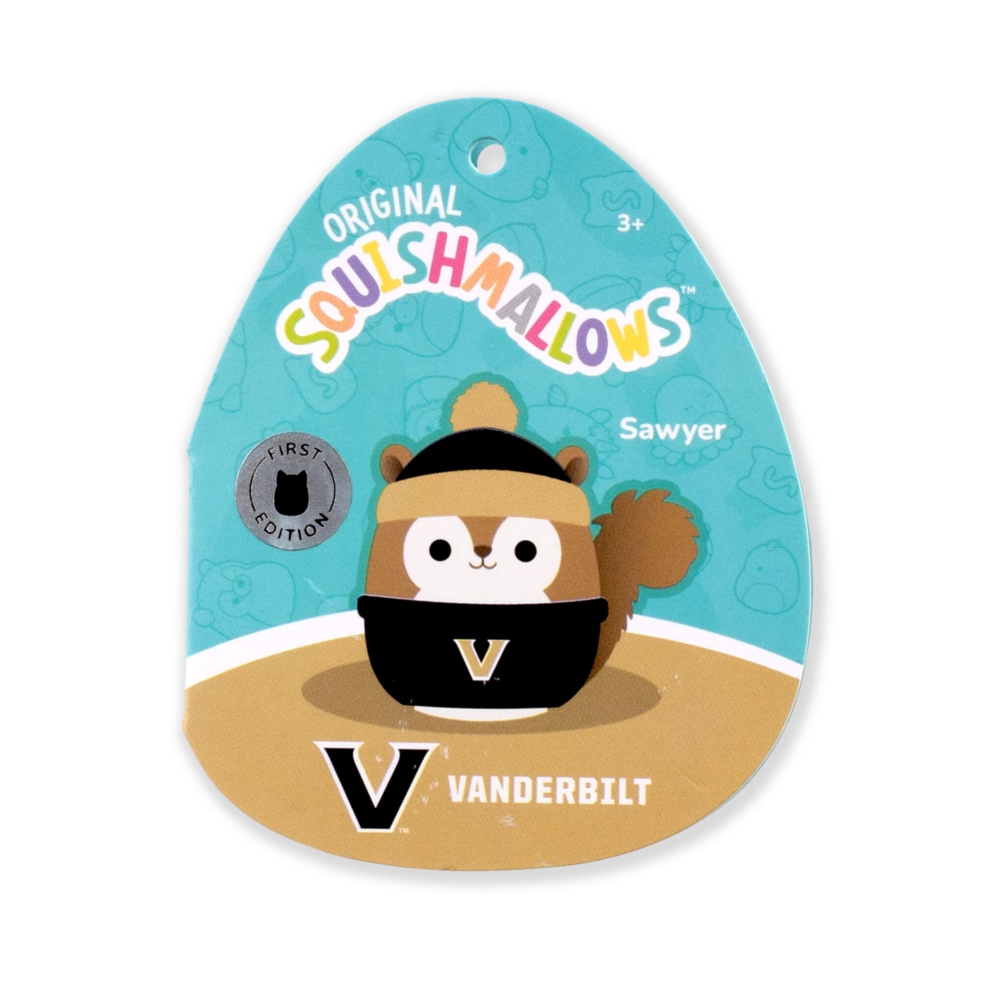 Vanderbilt 3.5-Inch Sawyer the Squirrel Plush Clip - Image 6