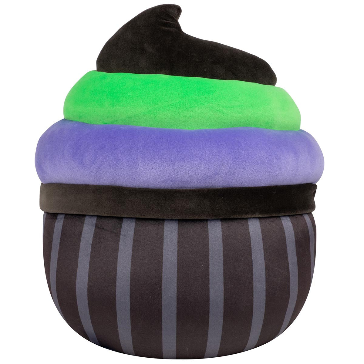 12-Inch Kurt the Black Cupcake With Green and Purple Frosting - Image 4