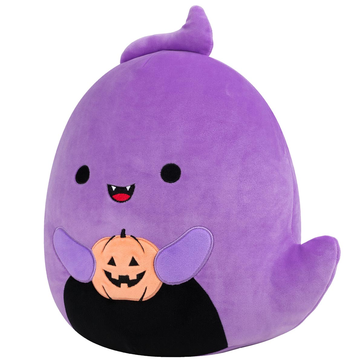 12-Inch Jordon the Purple Ghost Holding Jack O'Lantern - Image 2